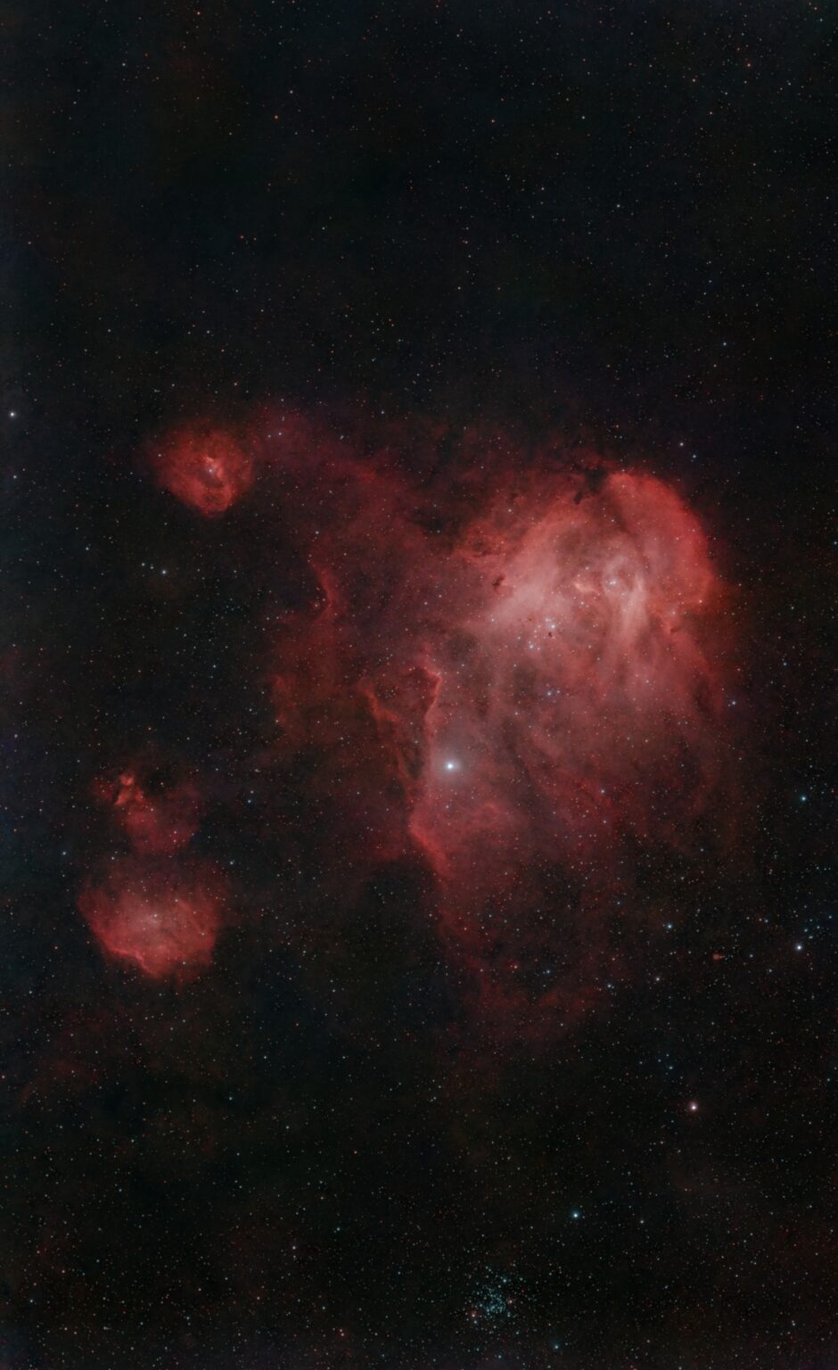 📸IC2944 + IC2872 / C100 – Running Chicken Nebula (Jun/26)